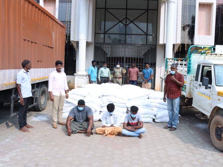 Seized 1,750 kg of Gutka smuggled from Bangalore to Tanjore பெங்களூரில் இருந்து தஞ்சைக்கு கடத்தி வரப்பட்ட 1,750 கிலோ குட்கா பறிமுதல்