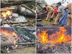 IN PICS | Rescue Operations On In Coonoor Where IAF Chopper Carrying CDS Bipin Rawat Crashed