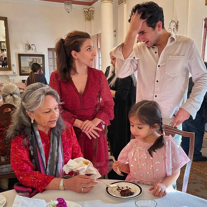 Soha Ali Khan took to social media to share a series of photos from the intimate birthday celebrations. She wrote, 