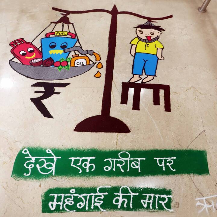 देखे एक गरीब पर महंगाई  की मार