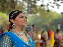 PHOTO : निळा लेहंगा अन् साजिरं रुप; स्टाईल स्टेटमेंटमुळे Rubina Dilaik चर्चेत!