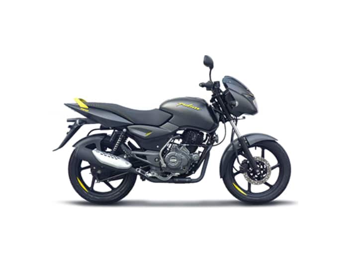 बजाज पल्सर 150 (Bajaj Pulsar 150) बजाज पल्सर 150 में 149.5 सीसी का इंजन है, जो 14 बीएचपी और 13 एनएम टॉर्क जनरेट करता है. यह 5-स्पीड मैनुअल गियरबॉक्स के साथ आती है. इसके तीन वैरिएंट- नियॉन, स्टैंडर्ड और ट्विन डिस्क है. इसकी कीमत 98,291 रुपये से शुरू जाती है. यह दिल्ली की एक्स शोरूम कीमत है. यह मोटरसाइकिल ABS सेफ्टी फीचर्स के साथ आती है, हालांकि इसमें एलईडी फ्लैशी एलईडी लाइट्स मिसिंग है.