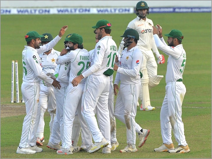 Bangladesh vs Pakistan 2nd Test Pakistan won by an innings and 8 runs Shere Bangla National Stadium Dhaka Sajid Khan 12 wickets BAN vs PAK 2nd Test: एक दिन में 13 विकेट लेकर पाकिस्तान ने बांग्लादेश को पारी और 8 रन से हराया, सीरीज पर किया कब्जा