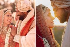 கோலாகலமாக நடந்த  விக்கி கௌஷல் - கத்ரீனா கைஃப் திருமணம்  - வைரலாகும் புகைப்படங்கள்