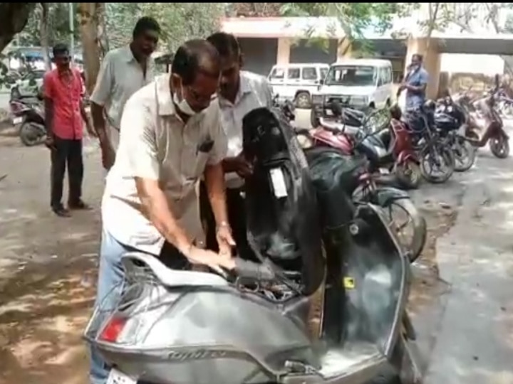 கலெக்டர் அலுவலகத்தில் ஸ்கூட்டரை உடைத்து பணம் கொள்ளை... விரட்டிப் பிடித்த பெண் காவலர்!