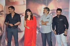 ‘RRR’ Trailer Launch: Alia Bhatt Stuns In A Red Saree With The ‘Men In Black’, See PICS
