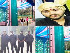 Tejashwi Yadav Marriage: शानदार तरीके से हो रही तेजस्वी की शादी की तैयारी, बाउंसर भी बुलाए गए, देखें abp पर पहली झलक