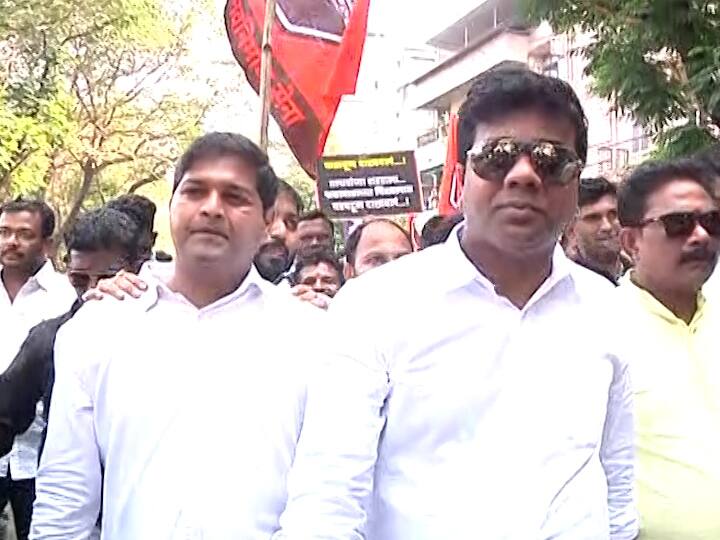 Thane MNS Avinash jadhav a morcha against Shiv Sena Thane : 