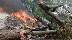 Coonoor में Helicopter Crash वाली जगह पहुंचे IAF चीफ VR Chaudhari, ग्राउंड जीरो का मुआयना किया
