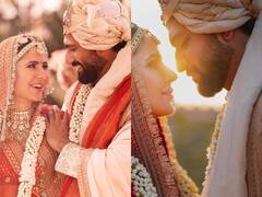 Katrina Kaif Vicky Kaushal Wedding Photos: कैटरीना कैफ-विक्की कौशल की शादी की पहली तस्वीरें, जोड़ी ऐसी कि नजरें नहीं हटा पाएंगे