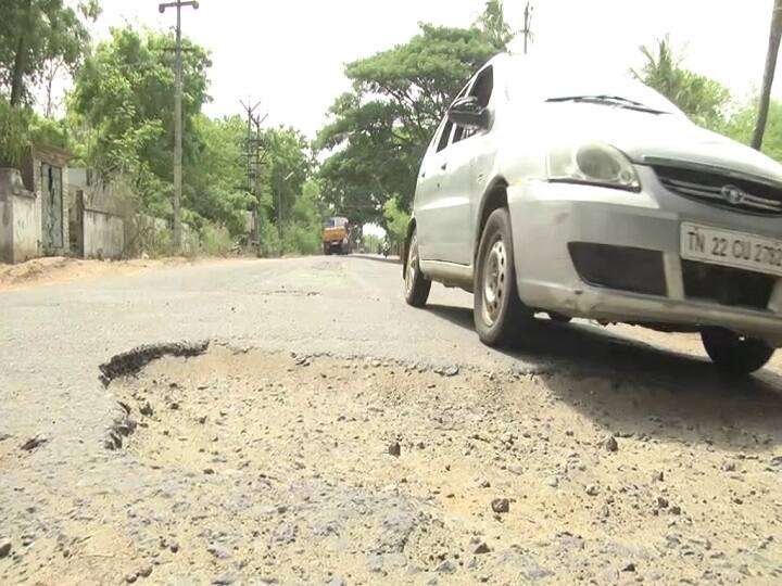 தஞ்சை-நாகை இருவழி பாதை பணிகள் பாதியில் நிறுத்தம் - பொதுமக்கள் அவதி