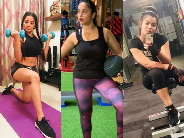 भोजपुरी एक्ट्रेस अपनी फिटनेस को लेकर काफी सजग रहती हैं. मोनालिसा (Monalisa) से लेकर आम्रपाली दुबे (Aamrapali Dubey) तक जिम में जमकर मेहनत करती हैं.