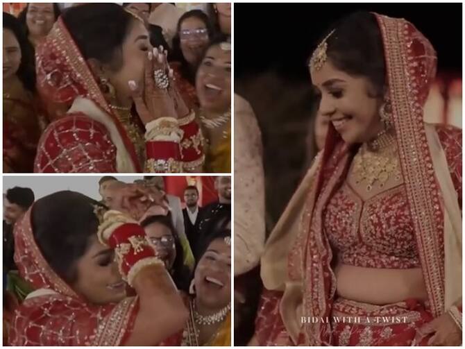Viral Video : This Bride Acting During Vidaai Getting Viral, Watch This  Funny Vidaai Video | Viral Video : विदाई के वक्त पिता ने मजाक में लड़की से  रोने को कहा, फिर