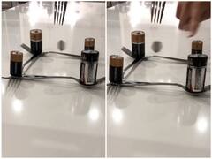 Viral Video: बैटरी के बीच हवा में घूमता दिखा सिक्का, सोशल मीडिया पर चकराया लोगों का दिमाग