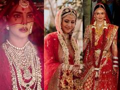 Celebs Choose Red Wedding Outfit: Katrina Kaif की तरह ही बॉलीवुड की इन सेलेब्स ने भी अपनी शादी में पहना ट्रेडिशनल लाल रंग का जोड़ा