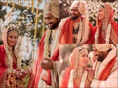 Wedding Album: Katrina Kaif & Vicky Kaushal Look Regal In Sabyasachi Outfits