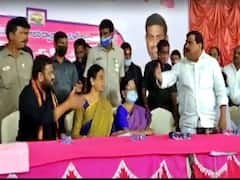 Vikarabad: మంత్రి సమక్షంలో టీఆర్ఎస్ ఎమ్మెల్యే-ఎమ్మెల్సీ బాహాబాహీ... ప్రోటోకాల్ పాటించలేదని అడిషనల్ కలెక్టర్ పై ఎమ్మెల్సీ ఫైర్