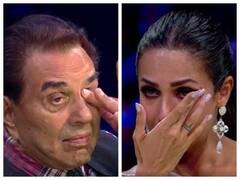 जिंदगी के संघर्षों की बात करते-करते इमोशनल हुए Dharmendra, Malaika Arora भी नहीं रोक पाईं अपने आंसू