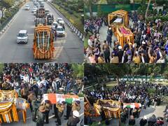 CDS Bipin Rawat Last Rites: लोगों की भीड़..नम आंखें..नारों की गूंज..देखिए जांबाज योद्धा का आखिरी सफर