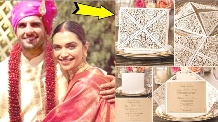 रणवीर सिंह-दीपिका पादुकोण: ये बॉलीवुड का बेहद पॉपुलर कपल है. इस कपल ने भी 2018 में शादी की थी. इसमें भी महंगे कार्ड देकर मेहमानों को इंवाइट किया गया था. इस कार्ड की फुल तस्वीर तो नहीं मिली थी लेकिन अभिनेत्री मनीषा कोइराला ने कार्ड की एक झलक साझा की थी. इस कार्ड पर गिफ्ट लाने के लिए मना भी किया गया था. उसके बदले दीपिका के फाउंडेशन लिव लव लाफ फाउंडेशन को डोनेट करने को कहा गया था.