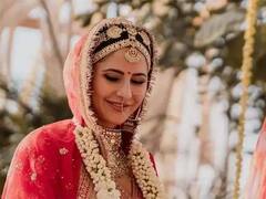 Katrina Kaif Royal Jewellery : नाकात नथनी, गळ्यात हिरेजडित हार; नववधू कतरिनाचा 'महाराणी' साज