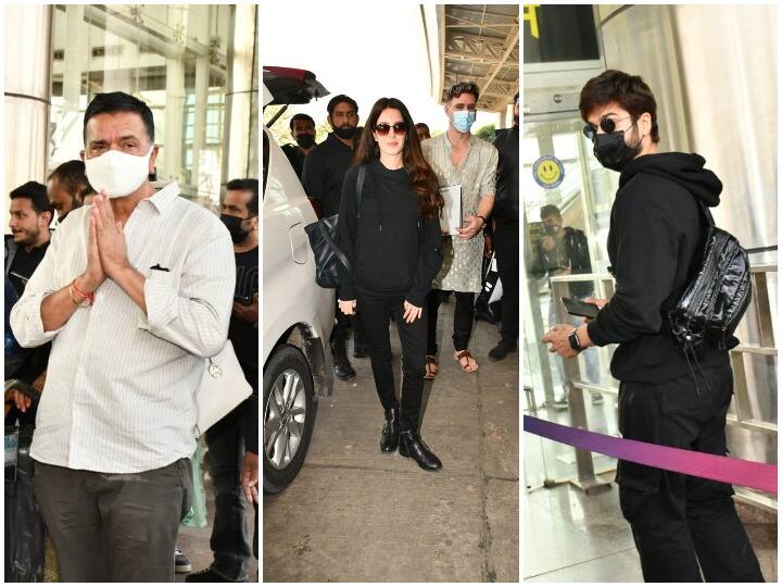 Katrina Kaif And Vicky Kaushal Family At Jaiput Airport: विक्की कौशल (Vicky Kaushal) और कैटरीना कैफ (Katrina Kaif) जयपुर एयरपोर्ट के लिए रवाना हो चुके हैं. इसी बीच विक्की (Vicky) और कैटरीना (Katrina) के परिवार वालों की तस्वीरें सामने आई हैं. इस स्टार कपल के परिवारवाले और दोस्त जयपुर एयरपोर्ट पहुंच चुके हैं.