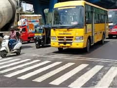 Mumbai News : वाहतूक सुरळीत करण्यासाठी मुंबईत प्रथमच लाल आणि सफेद रंगाची झेब्रा क्रॉसिंग