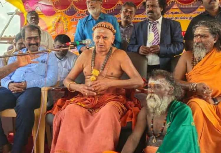 Madurai Aadheenam curses those who have occupied Temple lands to be born as rats in their next lives creates controversy `கோயில் நிலத்தை ஆக்கிரமித்தவர்கள் பெருச்சாளியாகப் பிறப்பார்கள்!’ -  சாபம் விட்ட மதுரை ஆதீனம்!