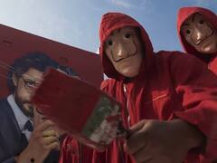 Money Heist In Hyderabad: హైదరాబాద్‌లో ‘మనీ హైస్ట్’ ఫీవర్.. ఆకట్టుకుంటున్న భారీ స్ట్రీట్ ఆర్ట్స్‌