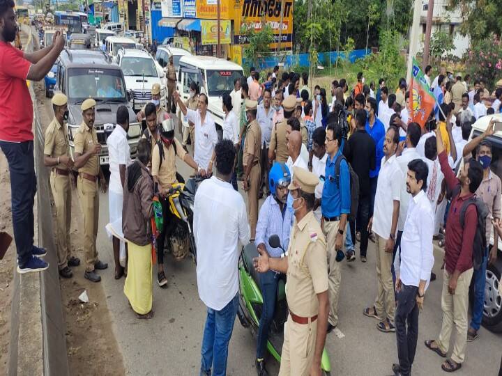 BJP district chief Saravanan charged under 6 sections Maridhas Arrest: மாரிதாஸ் கைதுக்கு எதிர்ப்பு: பாஜக மாவட்ட தலைவர் டாக்டர் சரவணன் மீது 6 பிரிவுகளின் கீழ் வழக்கு!