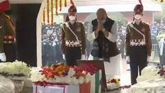 LS Lidder Last Rites : Rajnath Singh ने दी LS Lidder को श्रद्धांजलि