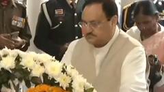 CDS Bipin Rawat को श्रद्धांजलि देने पहुंचे JP Nadda और केंद्रीय मंत्री Piyush Goyal