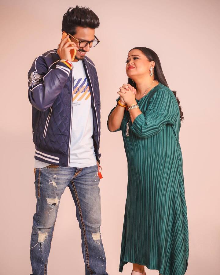 भारतीने शुक्रवारी इंस्टाग्रामवर भन्नाट व्हिडीओ शेअर करत चाहत्यांना ही आनंदाची बातमी दिली आहे. (photo:bharti.laughterqueen/ig)