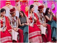 Watch: स्टेज पर दूल्हा-दुल्हन के बीच अचानक साली ने मारी एंट्री, फिर जो हुआ वो देखते बनता है
