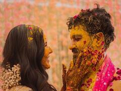 Vicky Kaushal Katrina Kaif Haldi Pic: ரசிகர்களை கவர்ந்த விக்கி கெளஷல் - கத்ரீனா ஜோடியின் நலங்கு சடங்கு நிகழ்ச்சி..!