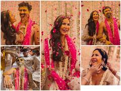 Katrina Vicky Haldi Inside Photos: कैटरीना कैफ और विक्की कौशल हल्दी की रस्म में हुए रोमांटिक, एक दूसरे को लगाई जबरदस्त अंदाज में हल्दी