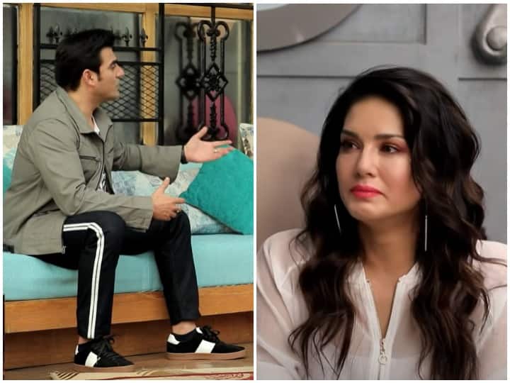 Pinch by arbaaz khan, where actress sunny leone started crying, video got viral Sunny Leone Viral Video: Arbaaz Khan ने छेड़ा था ये किस्सा तो फूट-फूट कर रोने लगी थीं सनी लियोनी