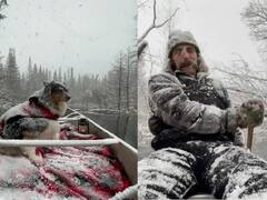 Watch: नाव में बैठकर कुत्ता ले रहा Snowfall के मजे, आप भी देखें ये बेहद क्यूट वायरल वीडियो