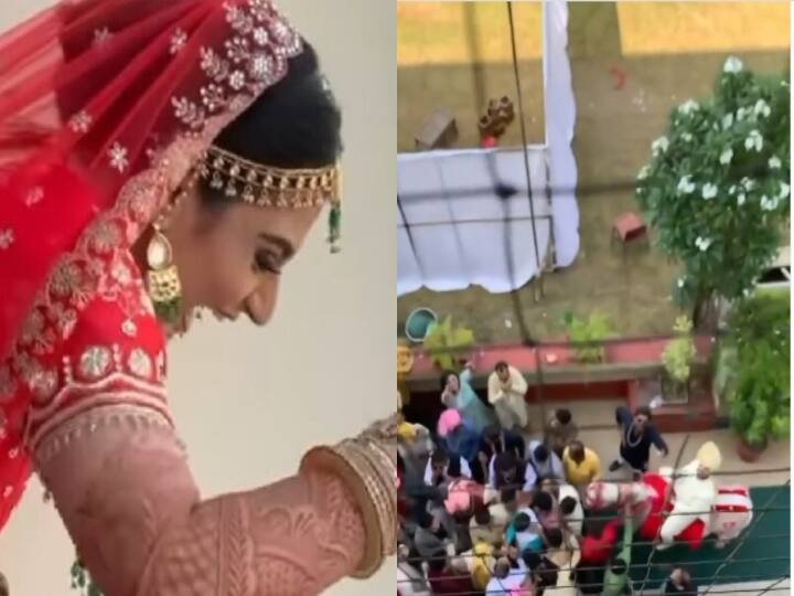 Video of Bride giving Flying kiss to bridegroom goes viral in Instagram Watch Video| ஹே மாப்பிள்ளை.. மணப்பெண் கொடுத்த பறக்கும் முத்தம் - காதல் ததும்பும் வைரல் வீடியோ!