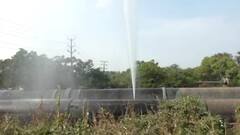 Bhiwandi : मुंबईला पाणीपुरवठा करणारी पाईपलाईन फुटली: ABP MAJHA