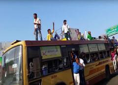 வழிய விடு! வராரு.. ரூட் தல.. சண்டையில் முண்டியடித்த கல்லூரி மாணவர்கள்!