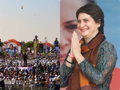 Priyanka Gandhi In Rajasthan: 'महंगाई हटाओ रैली' में केंद्र पर बरसीं प्रियंका गांधी, कहा- ये झूठ, लालच और लूट की सरकार है