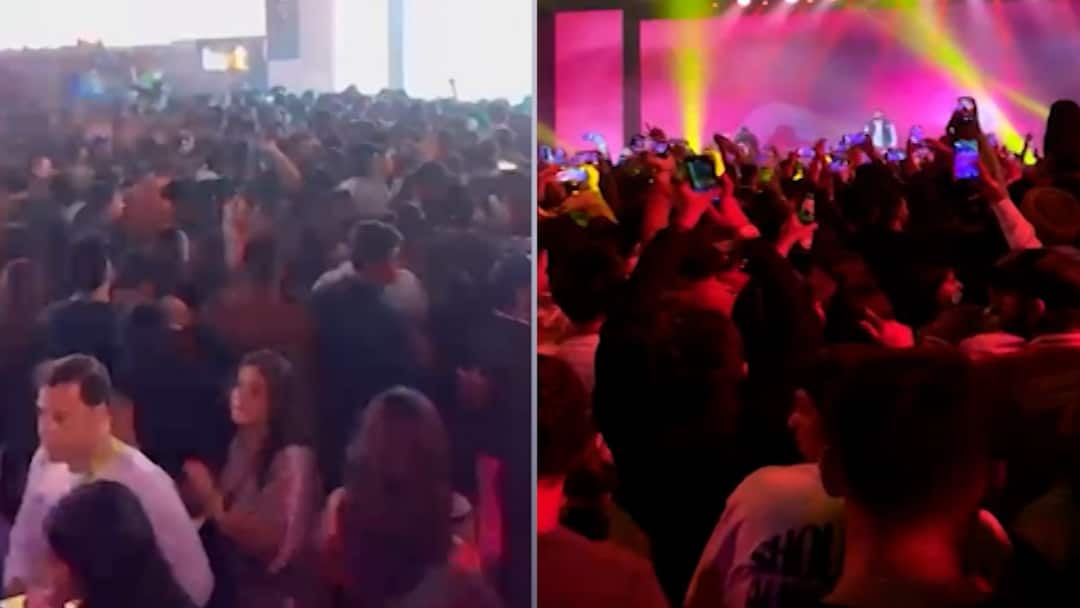 coronavirus rules break in Grand Hyatt Mumbai ग्रँड हयातमध्ये कोरोना नियमांचा ग्रँड फज्जा; ना मास्क, ना सोशल डिस्टन्सिंग 