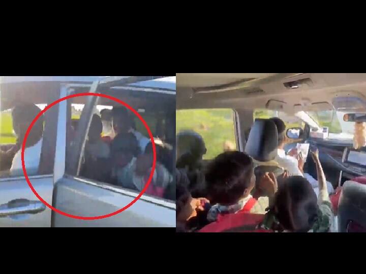 AIADMK former minister C Vijayabaskar riding in a car with school children Watch Video Watch Video: சுட்டிகளுடன் குட்டிப்பயணம்.. ஸ்கூல் வாகனமாக மாறிய விஜயபாஸ்கர் கார்.! ஜாலி ட்ரிப்!