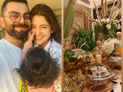 Virat Kohli-Anushka Sharma ने देर रात बेटी के साथ मनाई चौथी वेडिंग एनिवर्सरी, मम्मी अनुष्का के गाल खींचते Vamika की अब तक की सबसे क्यूट Photo आई सामने