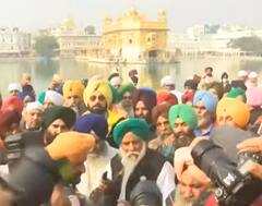 ਸ੍ਰੀ ਦਰਬਾਰ ਸਾਹਿਬ ਨਤਮਸਤਕ ਹੋਏ ਕਿਸਾਨ ਆਗੂ