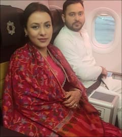 Tejashwi Yadav In Patna: तेजस्वी यादव पत्नी रेचल के साथ पहुंचे पटना, एयरपोर्ट पर ऐसे हुआ स्वागत, देखें तस्वीरें