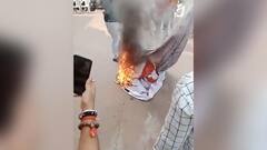 Gujarat: Bajrang Dal Members Set On Fire 'Pakistani Food Fest' Banner Of Restaurant Amid 'Jai Shri Ram' Chants