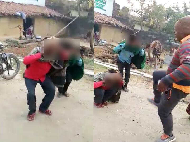 Video Viral: Mukhiya Candidate Beaten up Voter in kutumba Aurangabad bihar for not getting vote ann Video Viral: औरंगाबाद में एक मुखिया प्रत्याशी ने हार के बाद वोट नहीं देने पर वोटर को पीटा, करवाई उठक-बैठक, चटवाया थूक