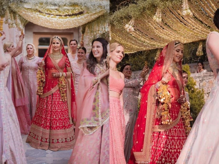 Katrina Kaif Vicky Kaushal Wedding actress sisters performed all rituals see katrina vicky marriage new photos Katrina Kaif Wedding: शादी में जो रस्म दुल्हन के भाई करते हैं वो कैटरीना की बहनों ने निभाई, एक्ट्रेस ने लिखा ये इमोशनल नोट